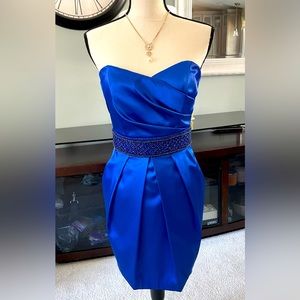 B. Darlin royal blue sleeveless dress